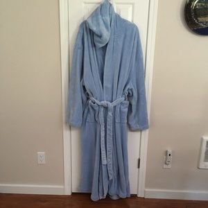 Womens Hooded Fleece Full Length Bathrobe